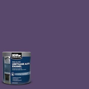 1 qt. #P570-7 Proper Purple Semi-Gloss Enamel Urethane Alkyd Interior/Exterior Paint