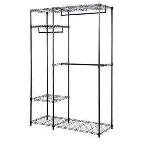 Black Iron Clothes Rack 17.72 in. W x 70.87 in. H