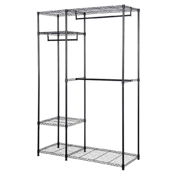 Karl home Black Iron Clothes Rack 17.72 in. W x 70.87 in. H ...