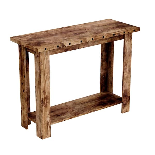 Saf Co Console Table 39l Brown, Reclaimed Wood Sofa Table With Stools