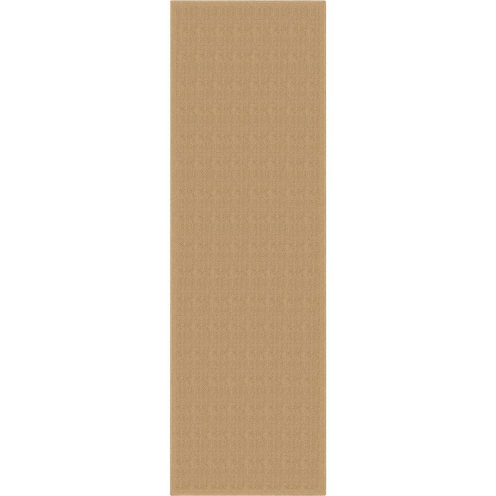 Well Woven Beige 2 ft. 3 in. x 7 ft. 3 in. Runner FlatWeave WellJute