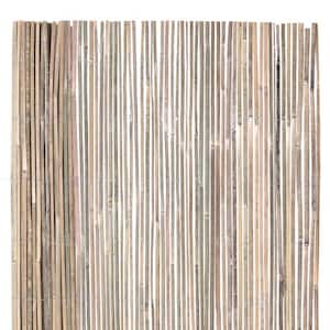 6 ft. H x 16 ft. L Split Bamboo Slats Screening Fencing Natural Finish Bamboo Fence Roll