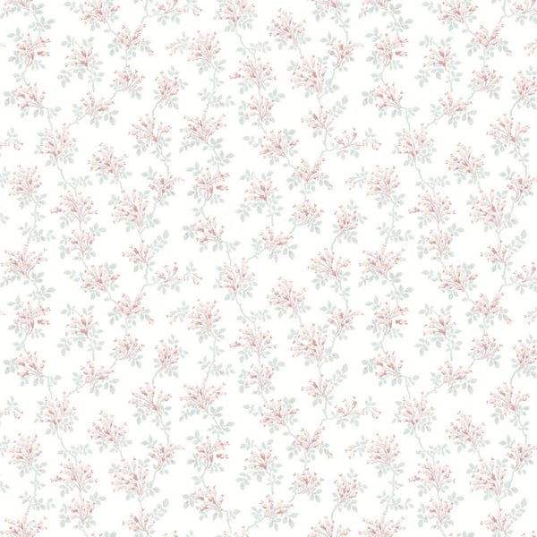 Chesapeake Pink Sofiane Blush Botanical Trail Wallpaper Sample