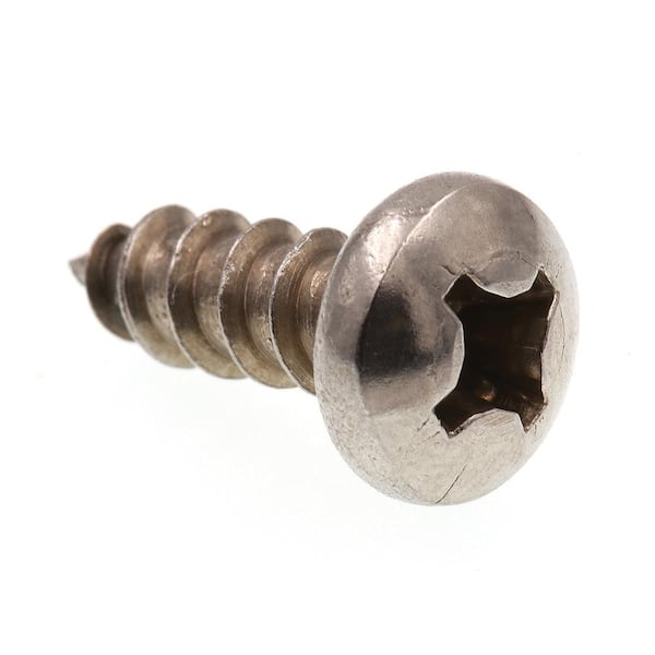 #12 x 5/8 in. Grade 18-8 Stainless Steel Phillips Drive Pan Head Self-Tapping Sheet Metal Screws (100-Pack)