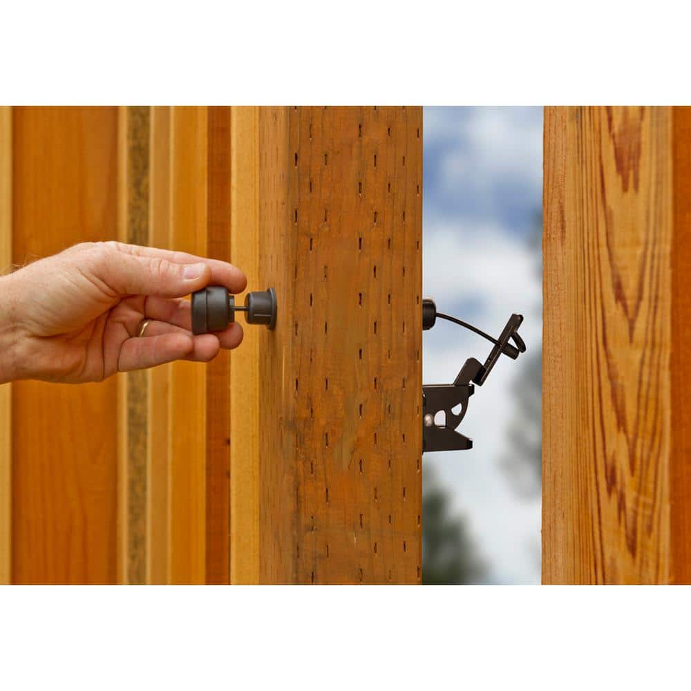 Black Adjustable Metal Gate Latch with Dual Sided Operation
