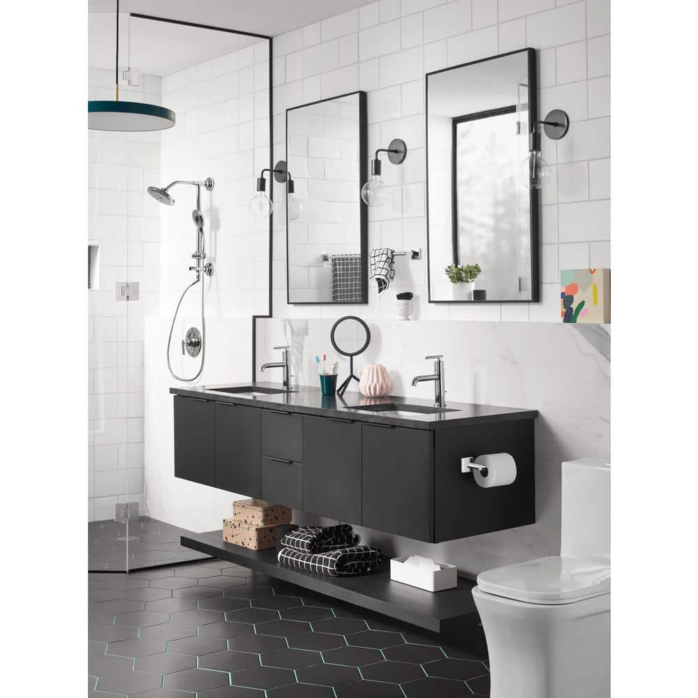 Sleek Modern Chrome Single-Handle 8'' Bathroom Faucet