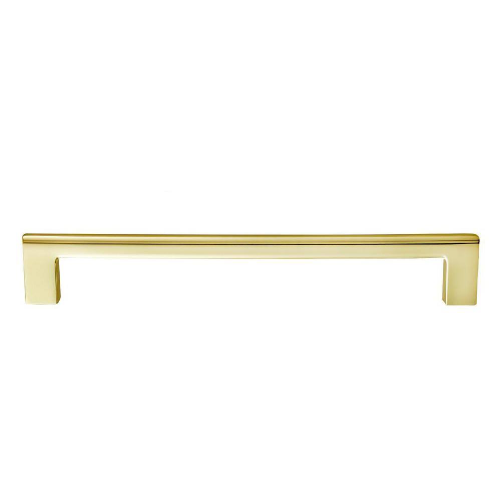Vail 8" Polished Gold Rectangular Bar Pull