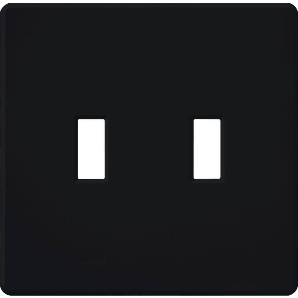 Lutron Fassada 2 Gang Toggle Switch Cover Plate for Dimmers and