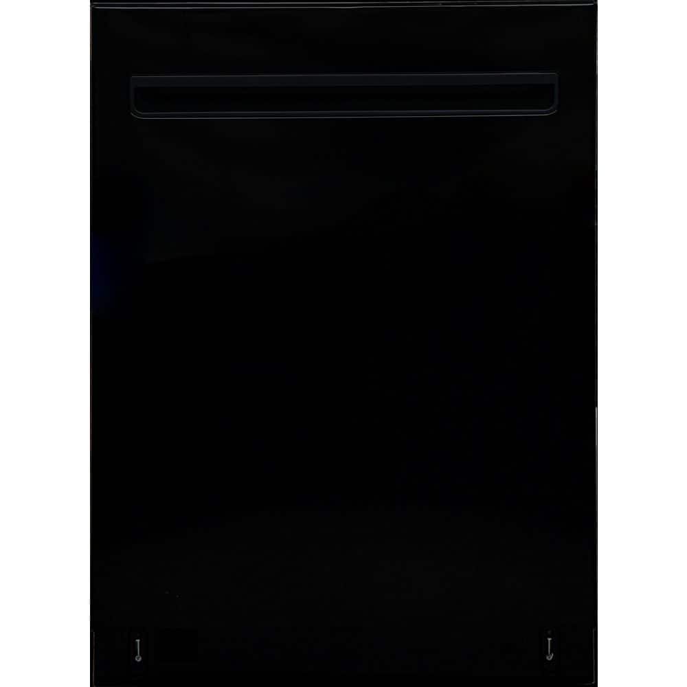 24 in. Top Control Standard Built-In Dishwasher in Black with Turbo Dry, Pocket Handle, 8 Cycles, 45 dBA