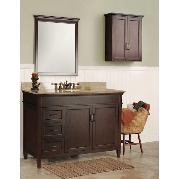 Home Decorators Collection Ashburn 48 in. W Bath Vanity Cabinet Only in Mahogany