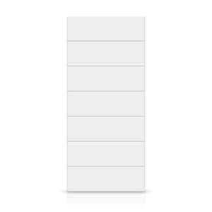 36 in. x 80 in. Hollow Core White Stained Composite MDF Interior Door Slab