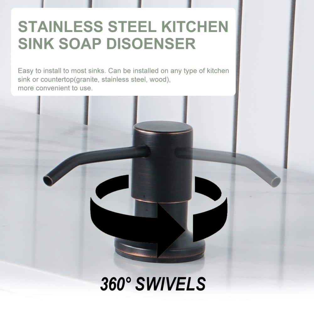 Matte Black Stainless Steel Pull Down Kitchen Faucet with Soap Dispenser