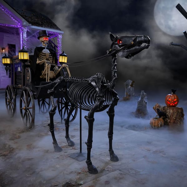Home Accents Holiday 5 FT Grave & Bones Animated LED Hearse
