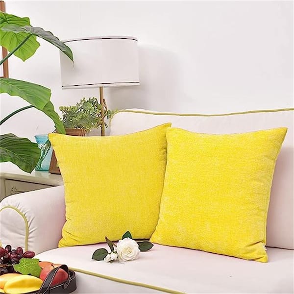 Kevin Textile 2 Pack Decorative Linen Throw Pillow Covers, Outdoor