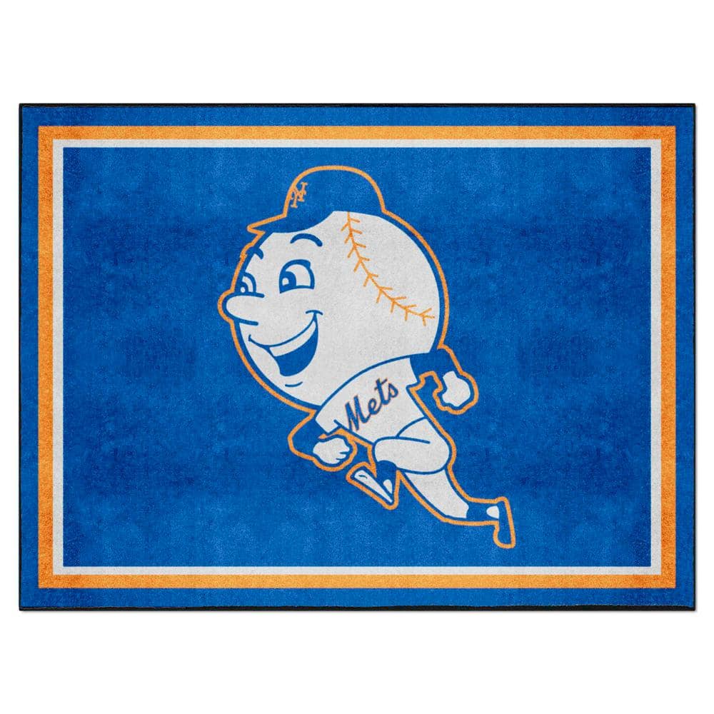 FANMATS New York Mets 8ft. x 10 ft. Plush Area Rug 37274 The Home Depot