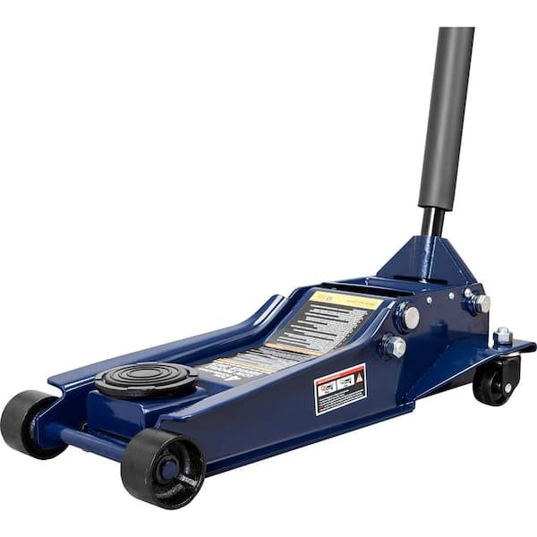 TCE 4-Ton Low-Profile Heavy-Duty Floor Jack with Dual Piston Quick Lift Pump