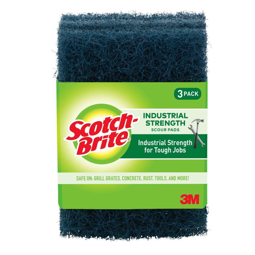 Scotch-Brite Heavy-Duty Industrial Strength Scour Pad (3-Pack) 88HD-CC -  The Home Depot