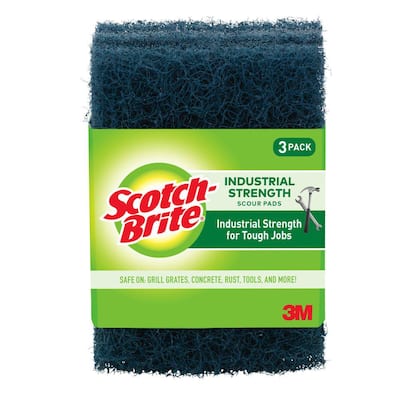 915323-9 Tough Guy 6 x 3-1/2 Nylon Scrubber Sponge, Green