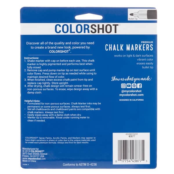 Cedar Markers Liquid Chalk Markers 12 Pack (Free 40 Chalkboard Labels)