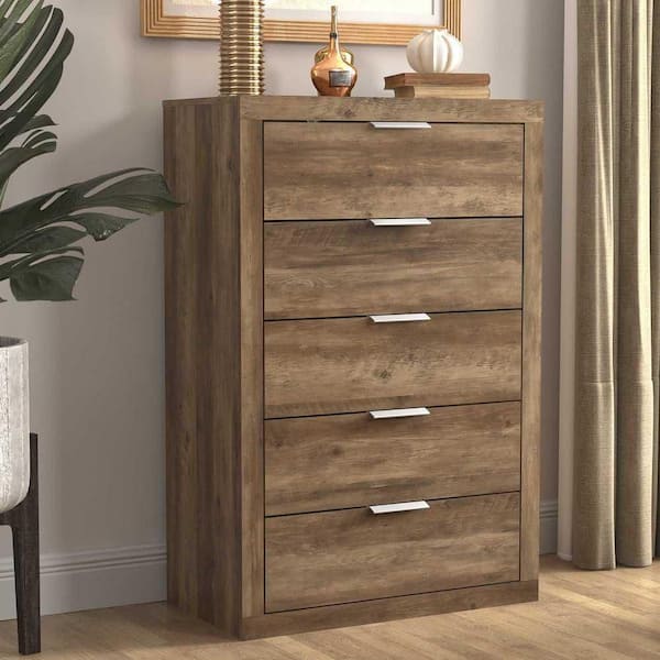 PH Small Drawer Chest with Brass Legs, Natural Oak Veneer & White Ash Wood  Drawers for sale at Pamono