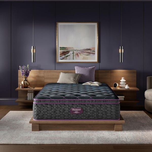 World Class Level 3-California King Plush Pillow Top 16 in. Mattress