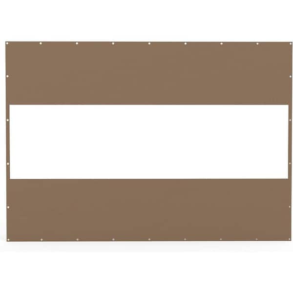 Tunearary 7 ft. x 10 ft. Awning Waterproof Patio Screen Room Divider, Heavy Duty Outdoor Clear Panel 18 oz. PVC Polyester Curtain