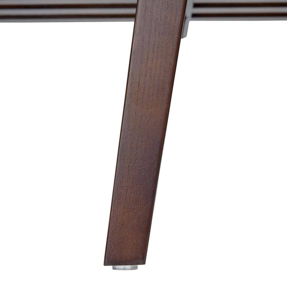 Mid-Century Inwood 48" Dark Walnut Platform Bench