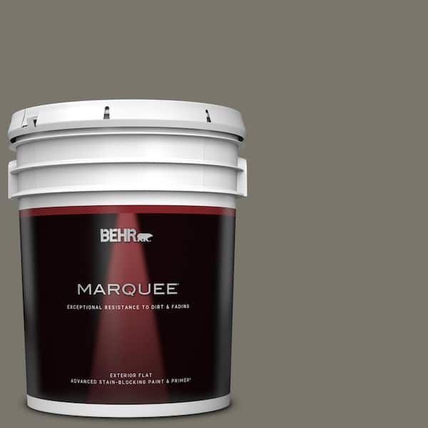BEHR MARQUEE 5 gal. #PPU24-06 Slippery Shale Flat Exterior Paint & Primer