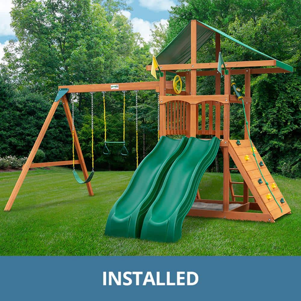 Have a question about Gorilla Playsets Professionally Installed Outing III Wooden Outdoor