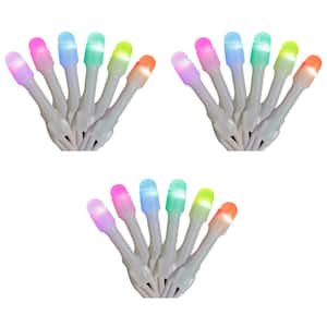 Twinkly App Controlled Icicle 50 RGB LED Lights, Multi Color (3 Pack)