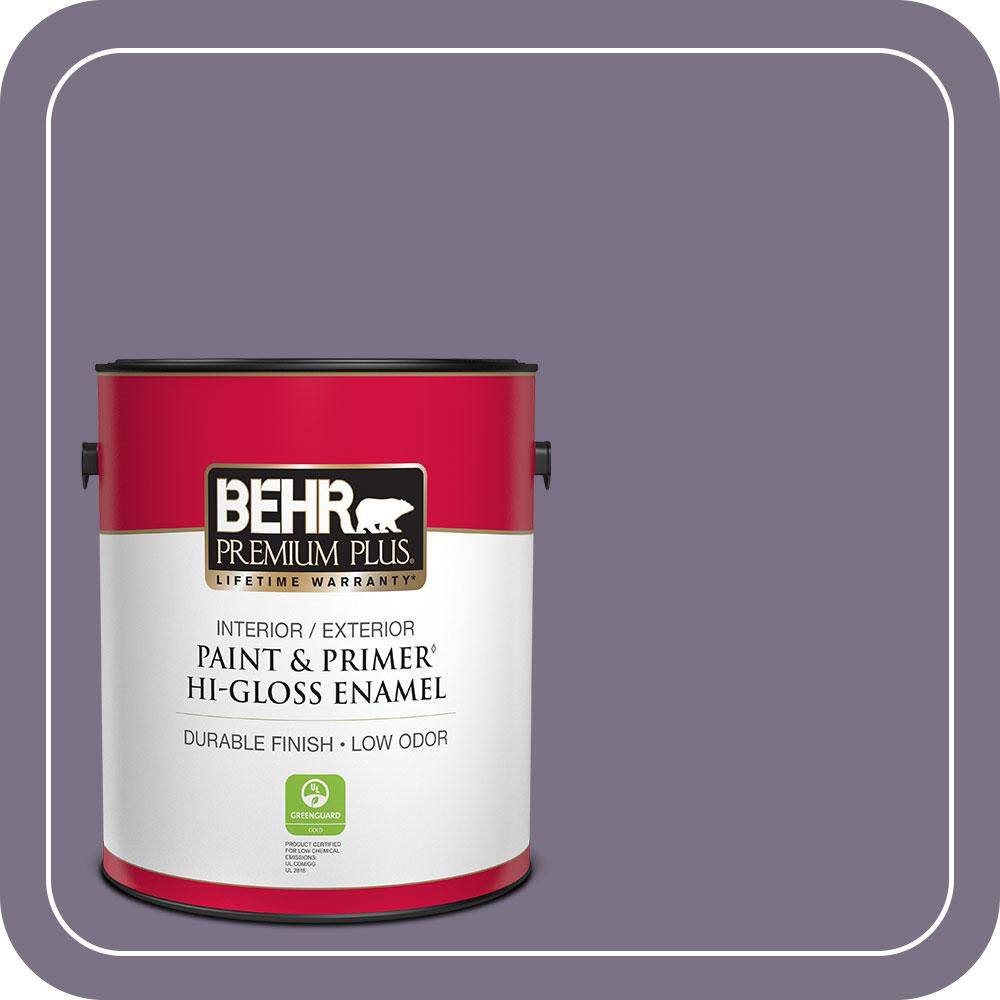 1 gal. #660F-6 Peruvian Violet Hi-Gloss Enamel Interior/Exterior Paint & Primer price history on PriceWatchPro