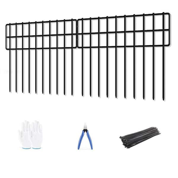 Garden Fence Panels 35 ft. x 13 in. Rustproof Metal Wire Animal Barrier Fencing for Dogs Rabbits Squirrels 25 Pack