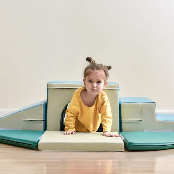 Multi-Color Toddler Foam Block Playset, Soft Stacking Play Module