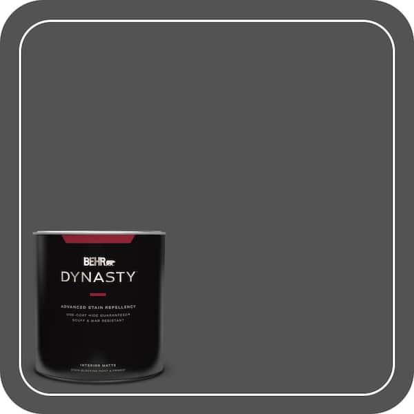 BEHR DYNASTY 1 qt. #BXC-30 Black Space Matte Interior Stain-Blocking Paint and Primer