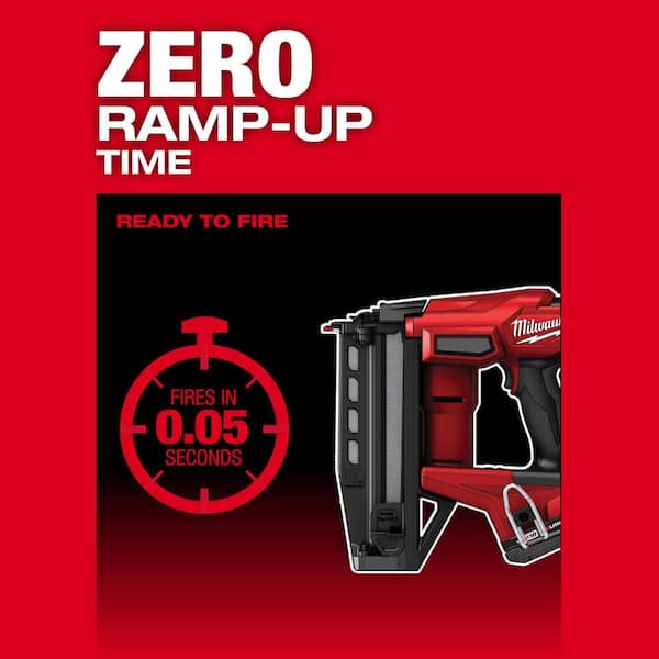 Milwaukee M18 FUEL 18-Volt Lith-Ion Brushless Cordless 16-Gauge Straight Finish Nailer w/Orbit Sander & (1) 3 Ah Battery/Charger