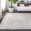 JONATHAN Y Moroccan Boho Diamond Cream/Gray Area Rug 10x14