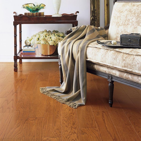 Town Hall Butterscotch Oak 3/8 in. T x 3 in. W T+G Smooth Engineered Hardwood Flooring (31.5 sq.ft./ctn)