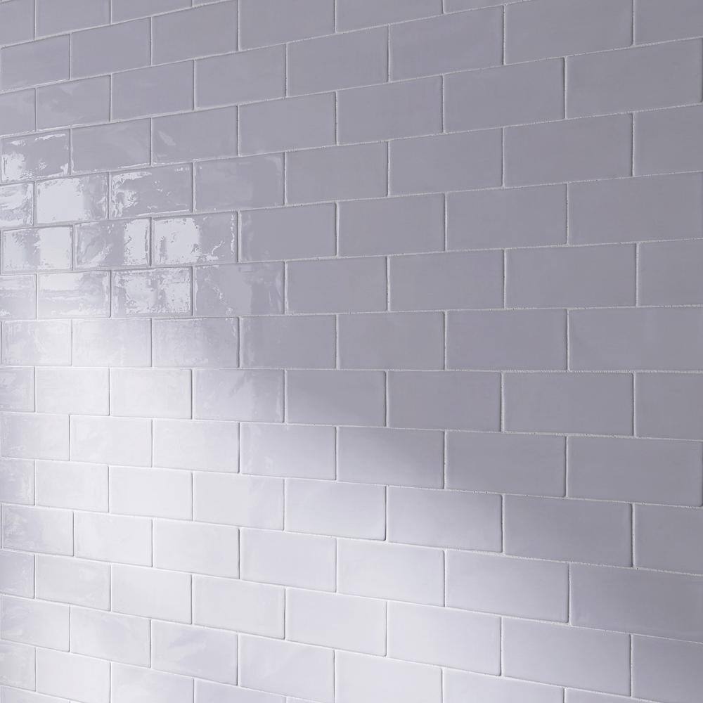 White Glossy 3x6 Ceramic Subway Wall Tile