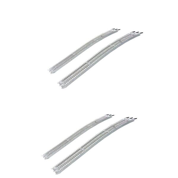 Yukon Tracks 2500 lbs. Extreme Aluminum Solid Arch Bed Loading Ramps, Pair (2-Pack)