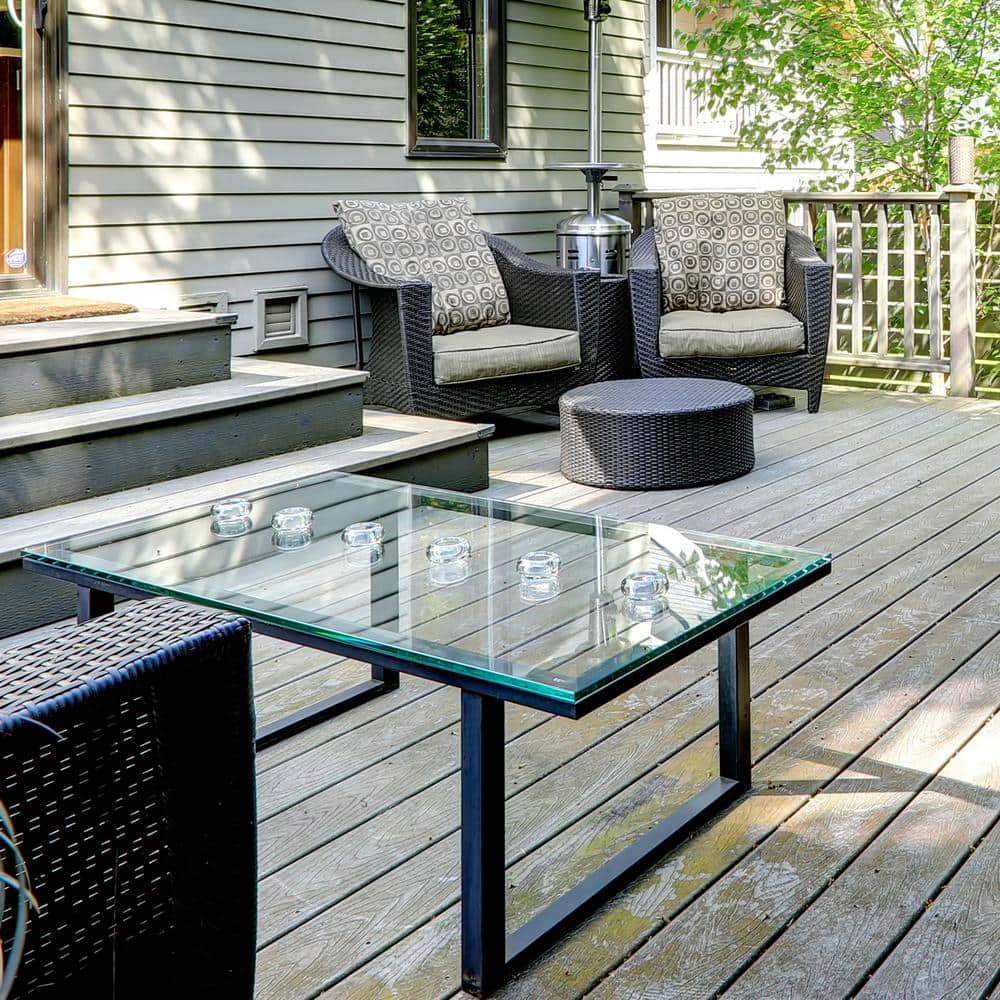 Elegant 18" x 24" Clear Tempered Glass Rectangle Table Top