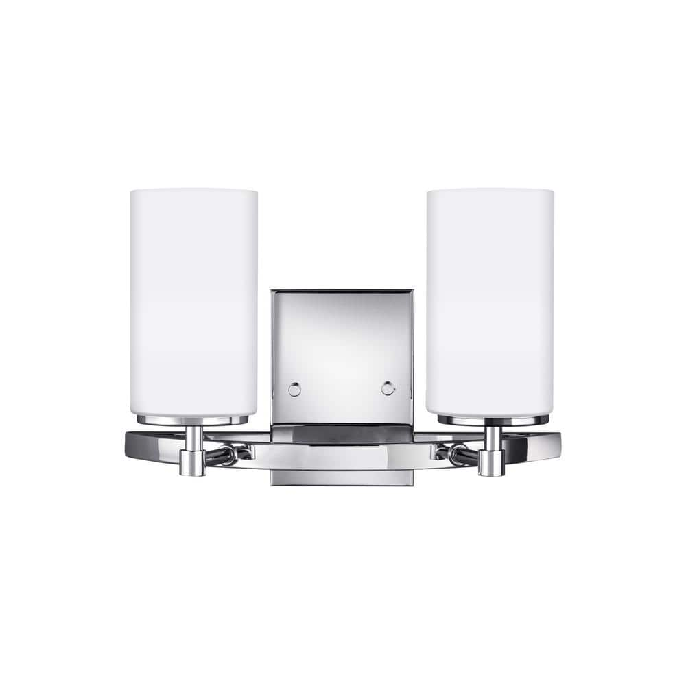 UPC 785652000577 product image for Alturas 13.5 in. 2-Light Chrome Modern Contemporary Wall Bathroom Vanity Light w | upcitemdb.com