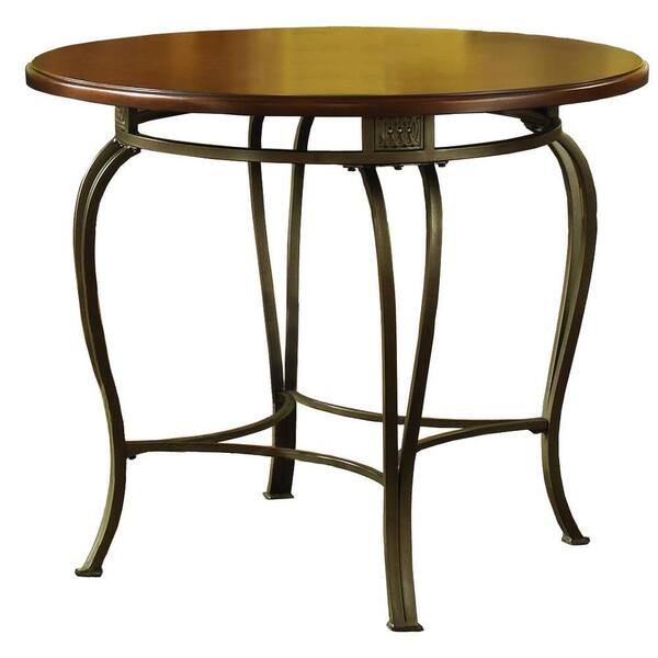 Hillsdale Furniture Montello 36 in. Round Old Steel Dining Table