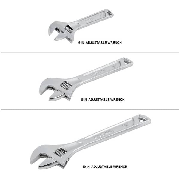 Adjustable Wrench Set (3-Piece)