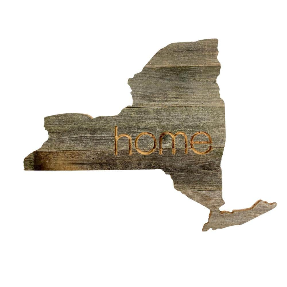 BarnwoodUSA Large Rustic Farmhouse New York Home State Reclaimed Wood ...