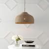 JONATHAN Y Eliza 20 in. Coastal Rattan LED Pendant Light