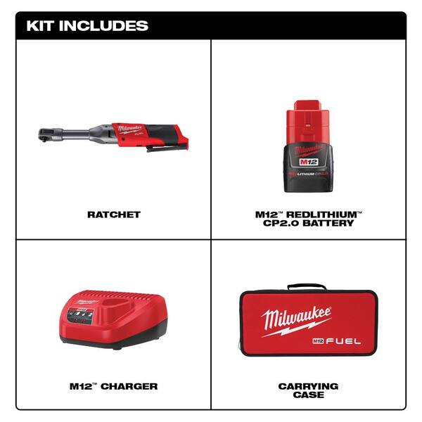 Milwaukee M12 FUEL 12V Lithium-Ion Brushless Cordless 1/4 in