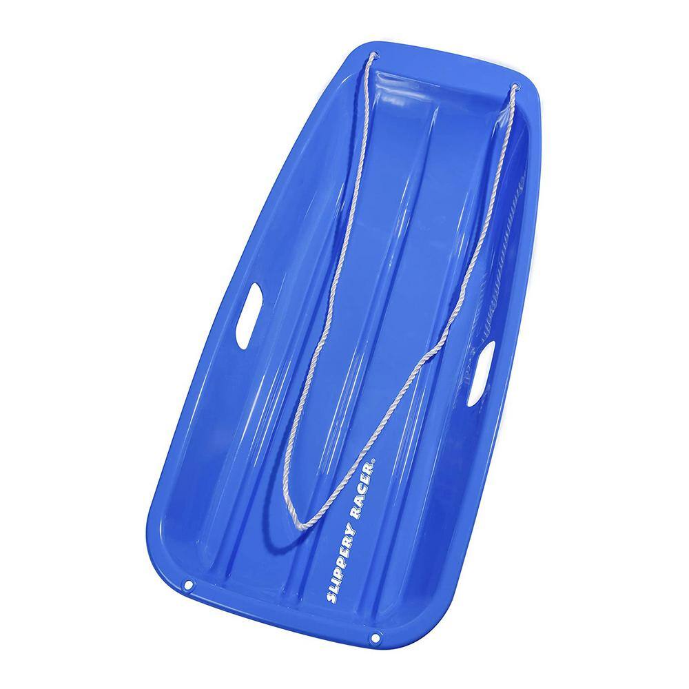 Downhill Sprinter Blue Kids Toddler Plastic Toboggan Snow Sled SR918B
