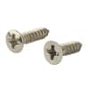 Everbilt Satin Nickel Phillips Head Cabinet Hinge Screw Set (10-Piece ...