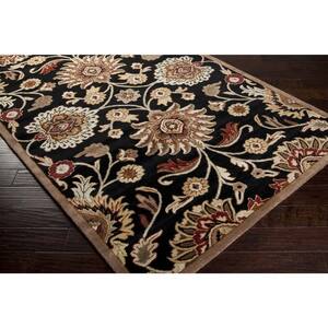 Artes Maroon 8 ft. x 8 ft. Round Area Rug