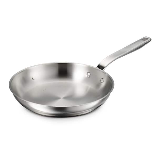 Tempo Tri-Ply Base 10 in. Stainless Steel Frying Pan, Induction-Ready, Oven-Safe, Dishwasher-Safe